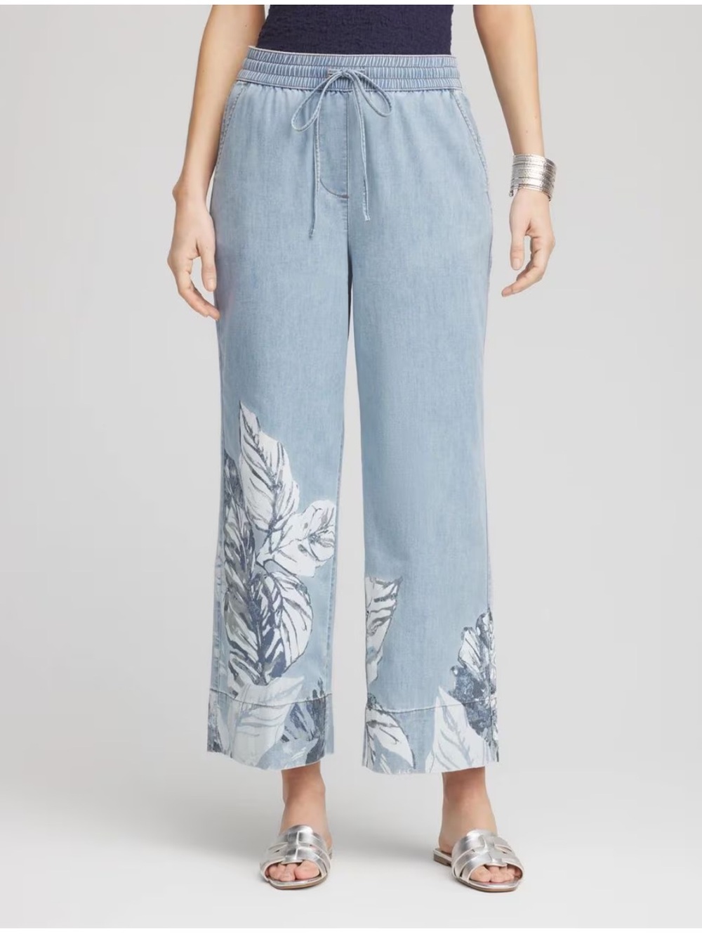 Chico’s Lightweight Cropped Summer Denim. Size Medium/Chico’s 1.5